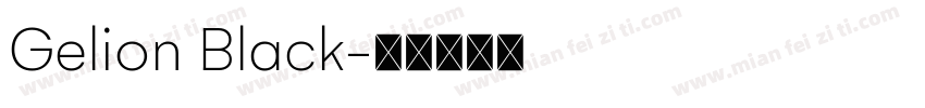Gelion Black字体转换